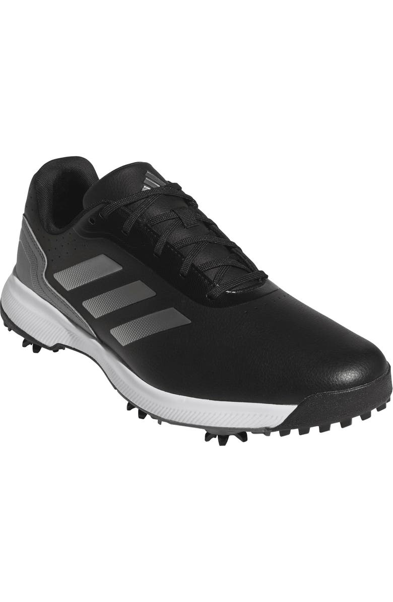 adidas Traxion Response Spikeless Golf Shoe, Main, color, Black/ White/ Silver