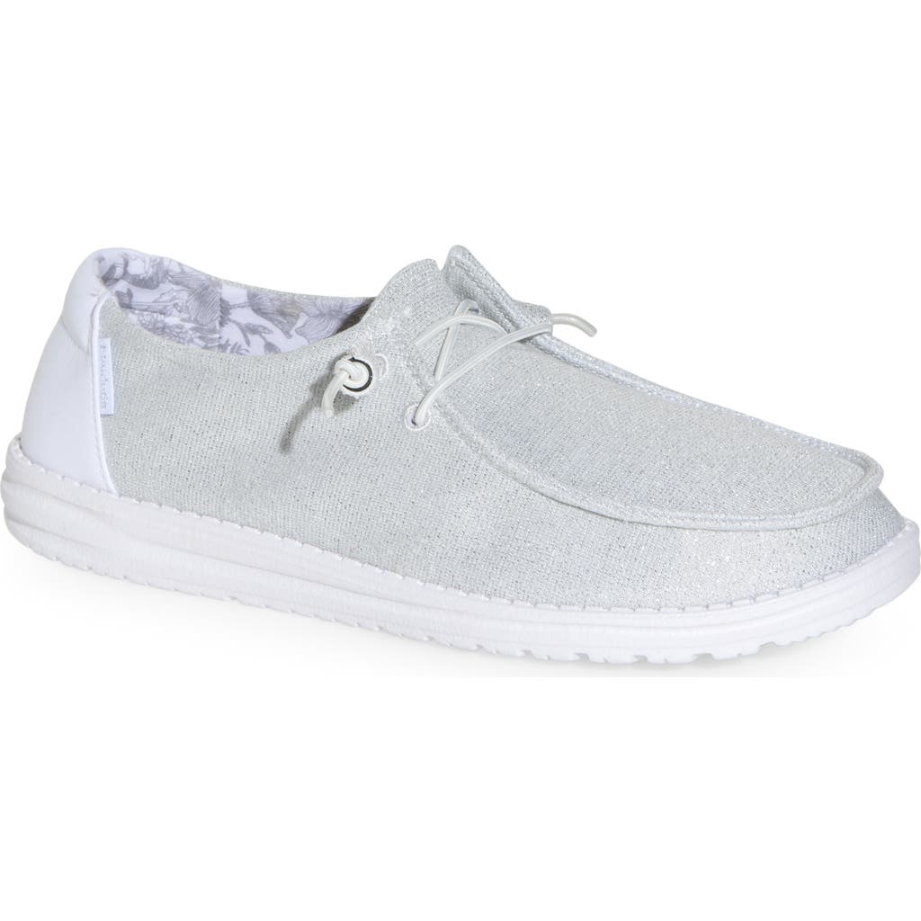 HEY DUDE HEY DUDE WENDY STRETCH SLIP-ON MOC TOE SHOE