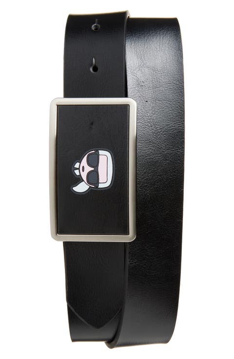 Karl Head Logo Buckle Belt