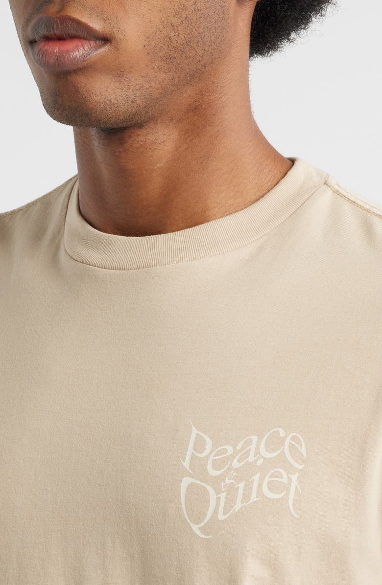 Museum of Peace & Quiet Warped Graphic T-Shirt, Alternate, color, Taupe