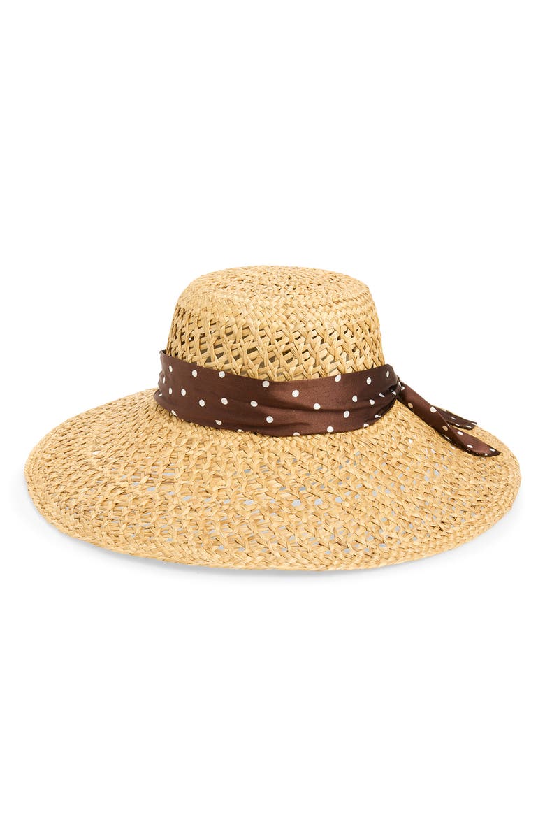 rag & bone Garden Straw Hat, Main, color, Natural/ Brown