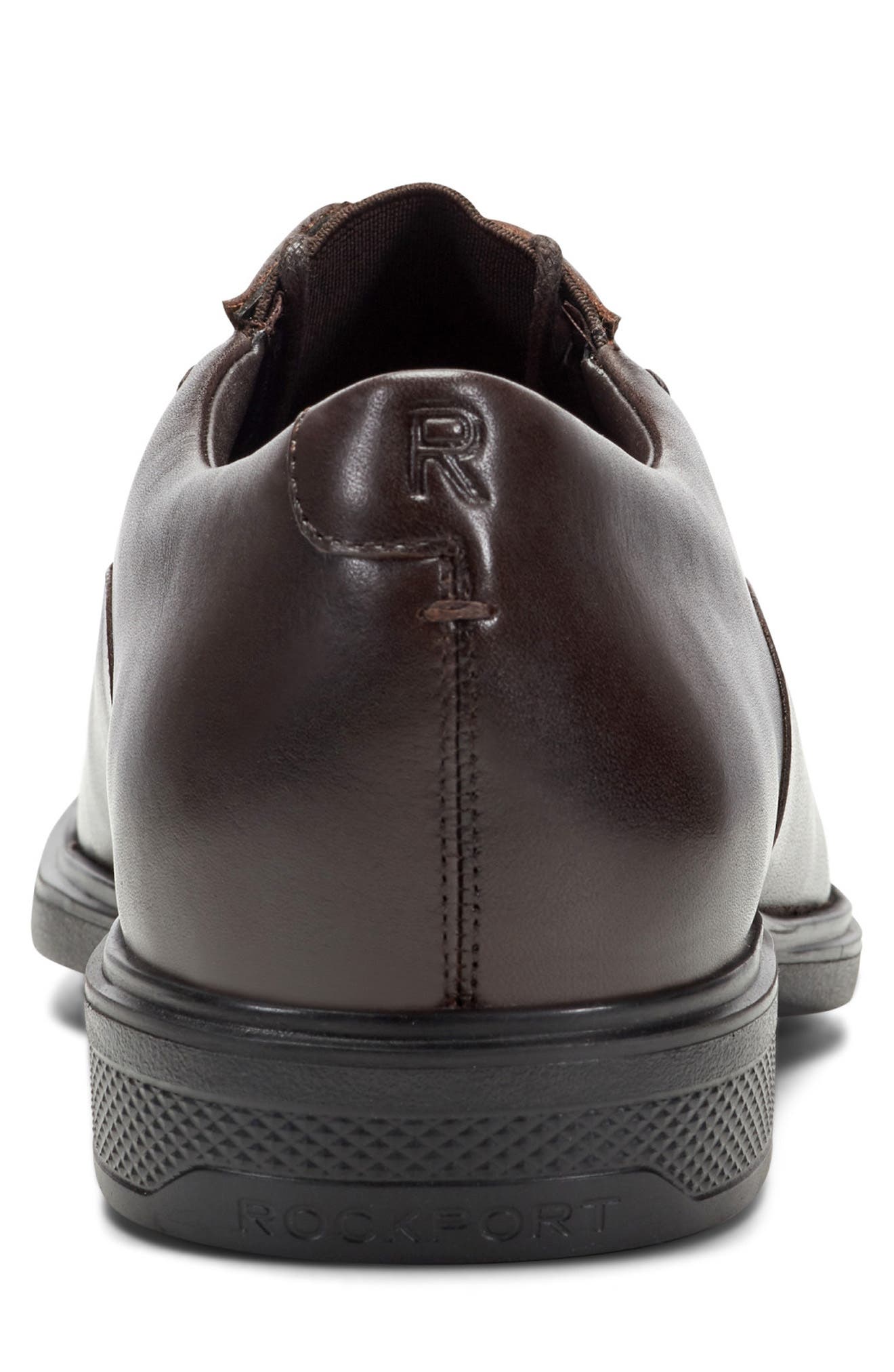 Keefe Cap Toe Oxford, Alternate, color, DARK BROWN LEATHER