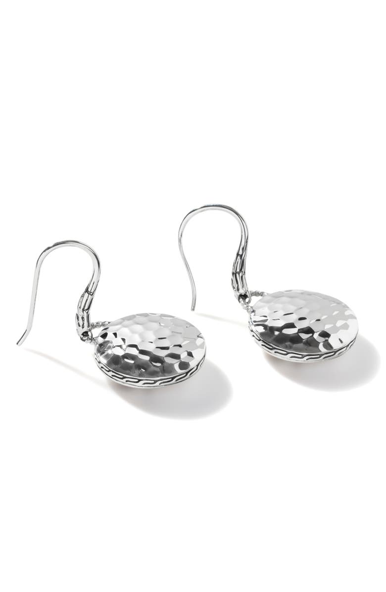 John Hardy Palu Dot Drop Earrings, Alternate, color, Silver
