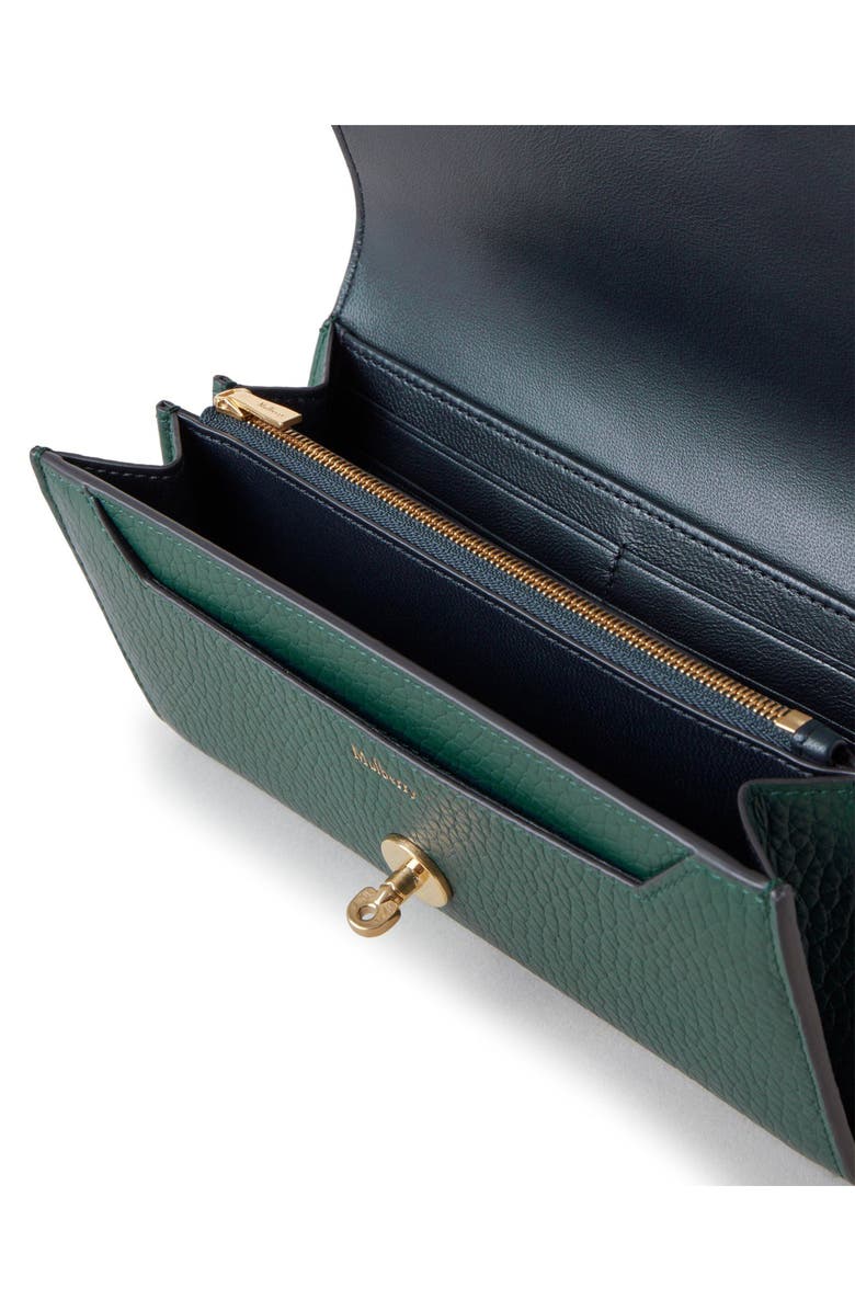 Mulberry Zipped Leather Card Case, Alternate, color, Mulberry Green