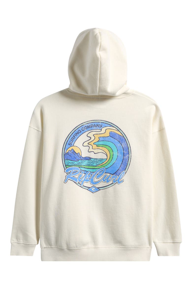 Lay Day Relaxed Fit Cotton Blend Hoodie, Alternate, color, BONE