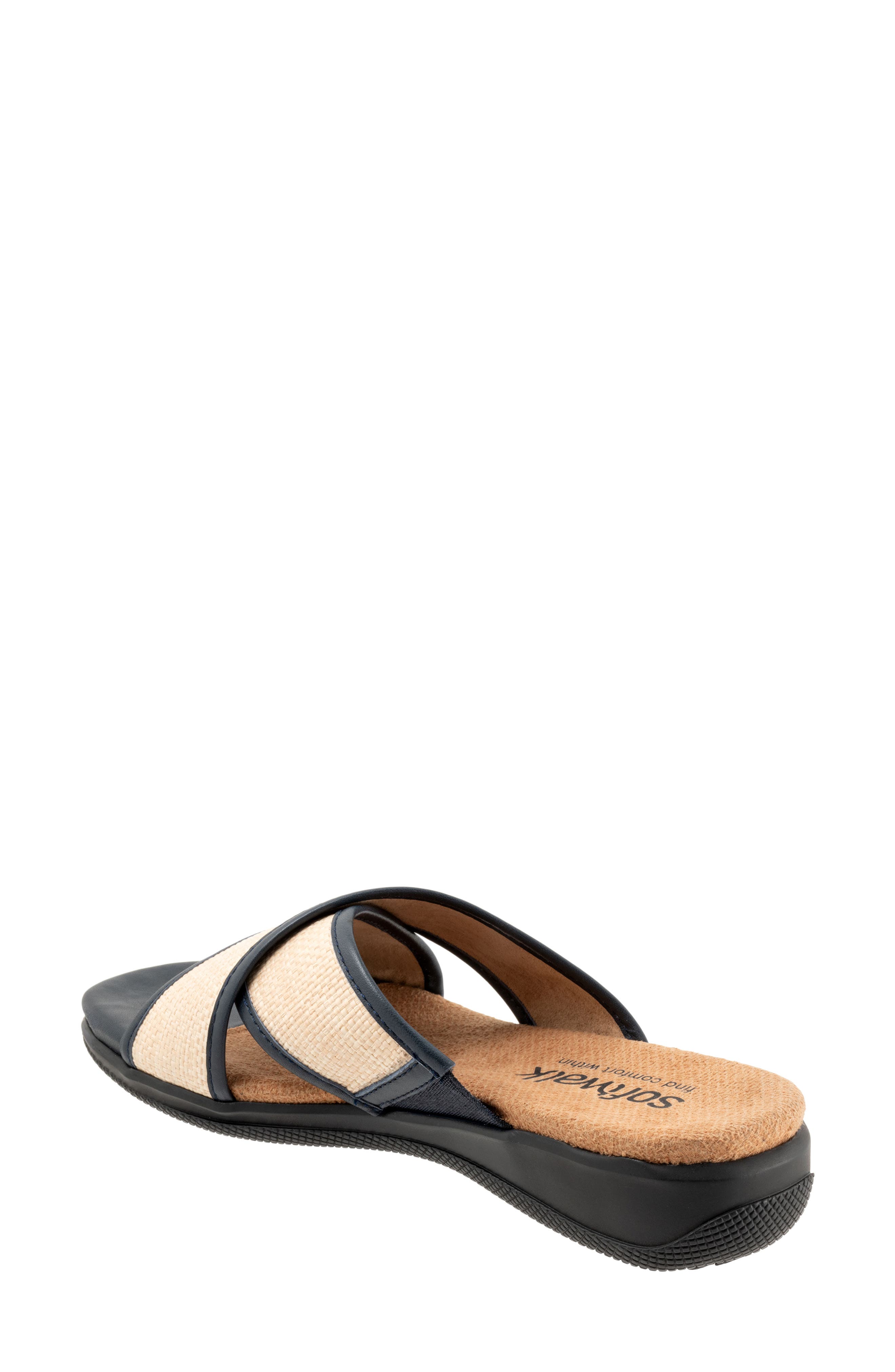 SoftWalk<sup>®</sup> Tillman 6.0 Slide Sandal, Alternate, color, Navy