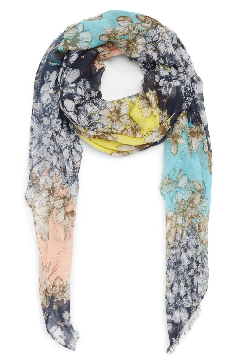 Halogen<sup>®</sup> Dot Print Square Scarf, Main, color,