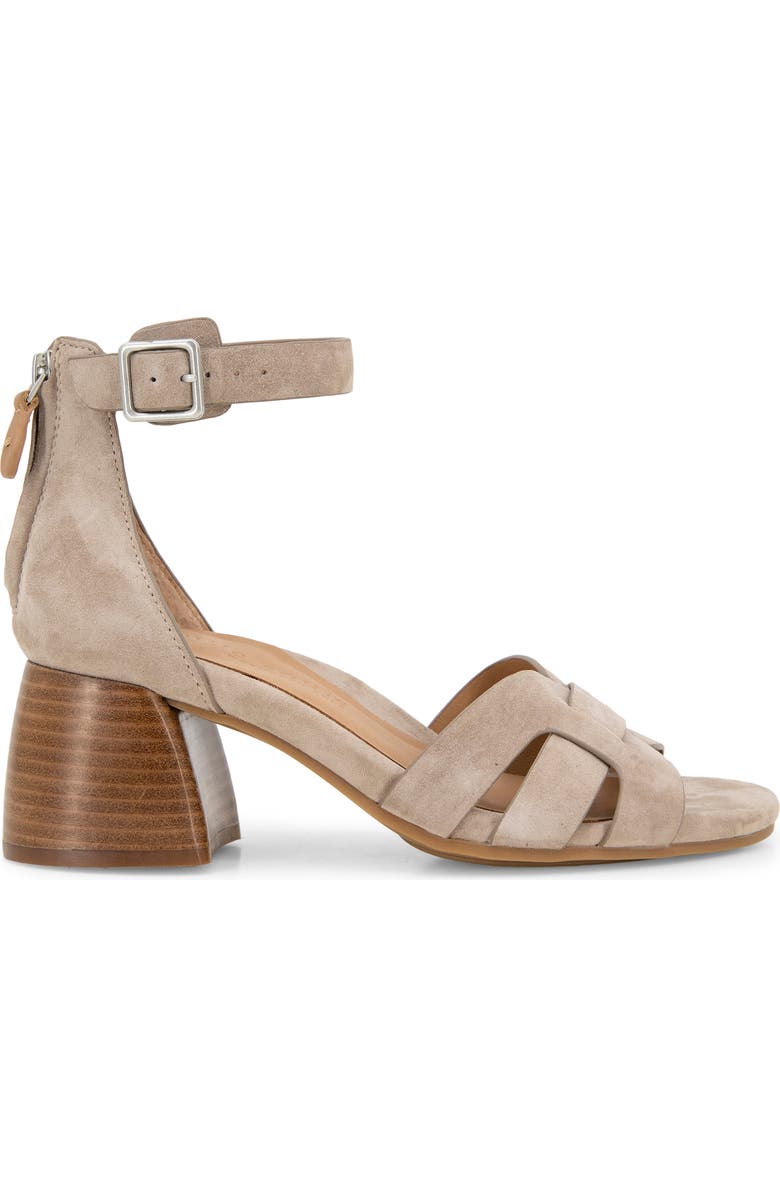 Gentle Souls Myla Ankle Strap Sandal, Alternate, color, Mushroom Suede