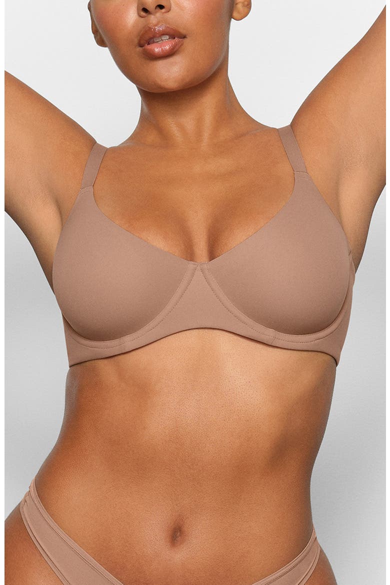 Fits Everybody Unlined Demi Bra, Main, color, SIENNA