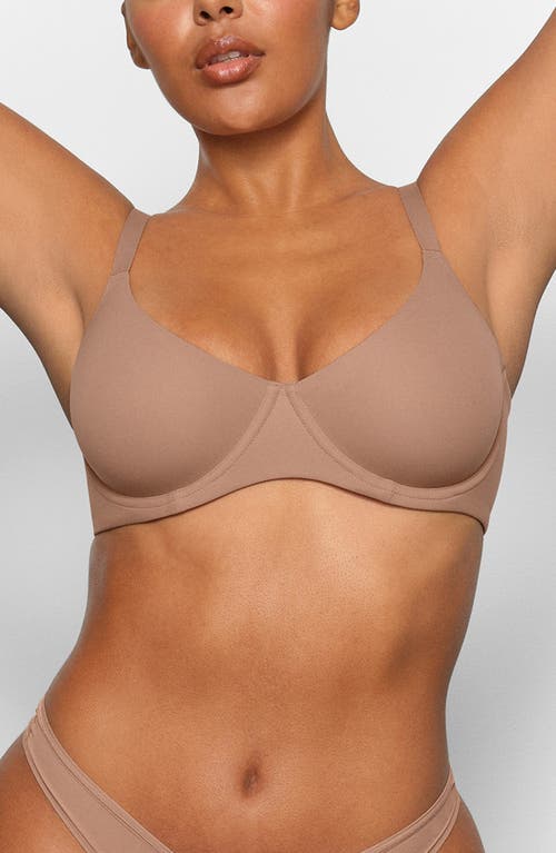 Skims Fits Everybody Unlined Demi Bra In Sienna