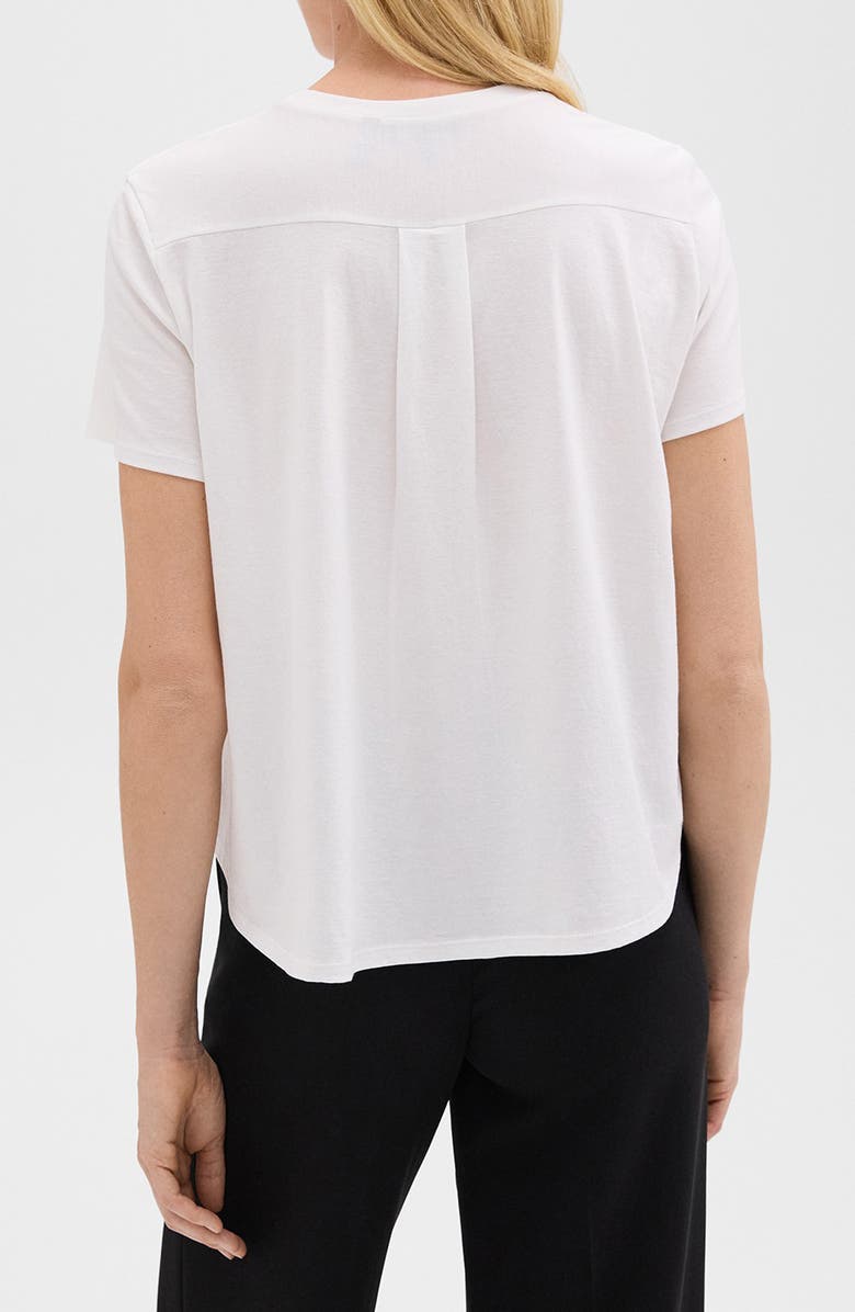 Theory Easy Apex High-Low Pocket T-Shirt, Alternate, color, White