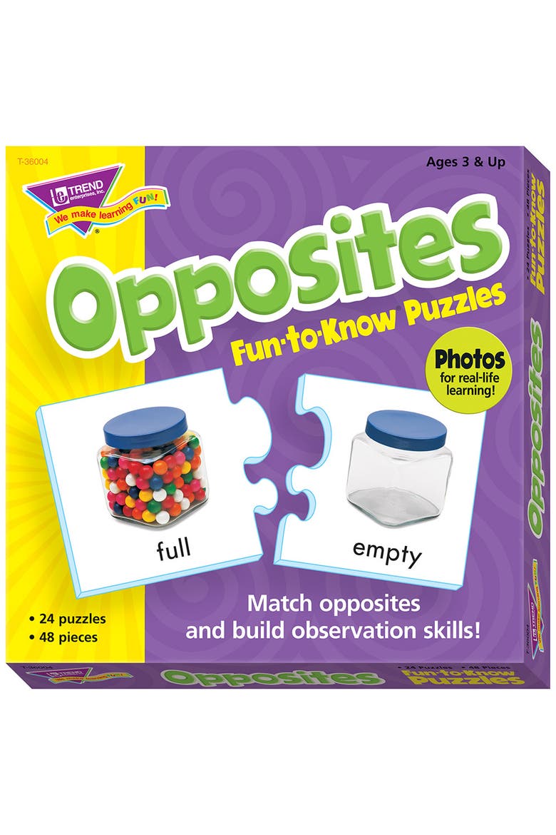 TREND Enterprises Opposites Puzzle Set, Main, color, Multicolored