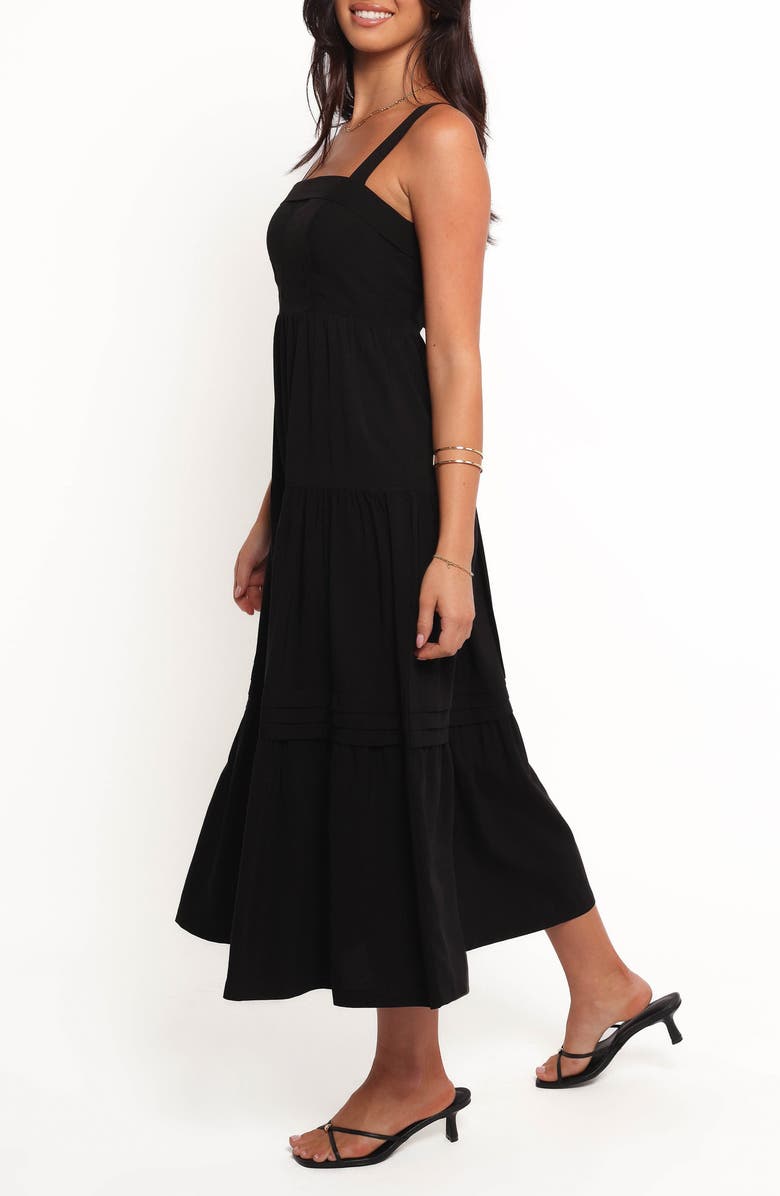 Petal & Pup Elvia Fit & Flare Maxi Dress, Alternate, color, Black