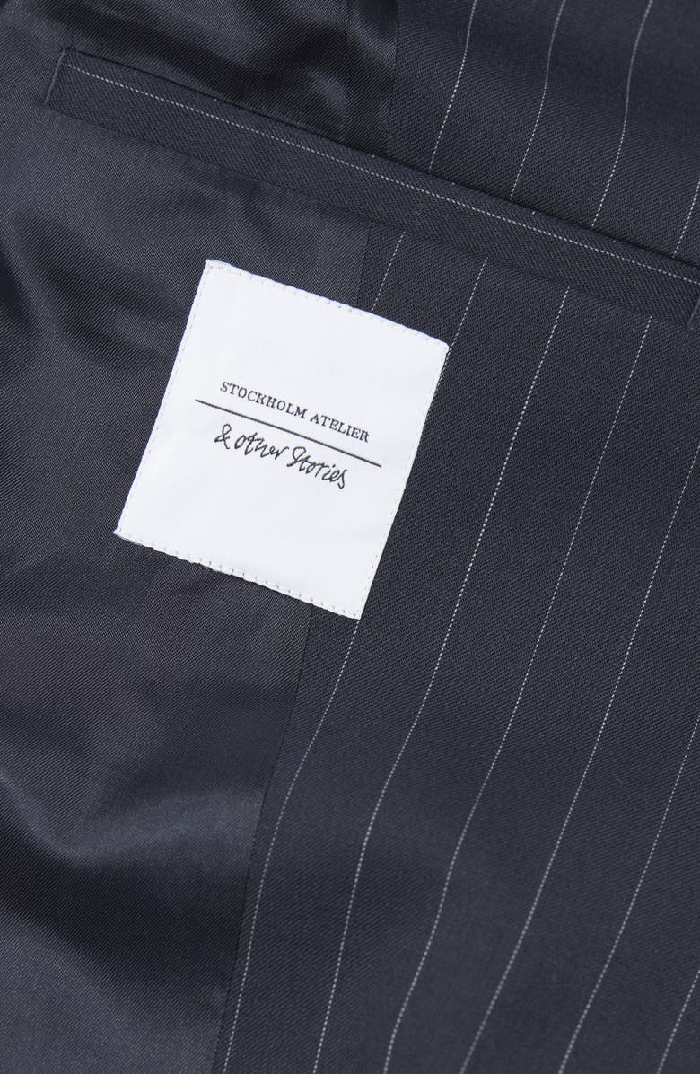 & Other Stories Tailored Wool Blend Asymmetric Blazer, Alternate, color,