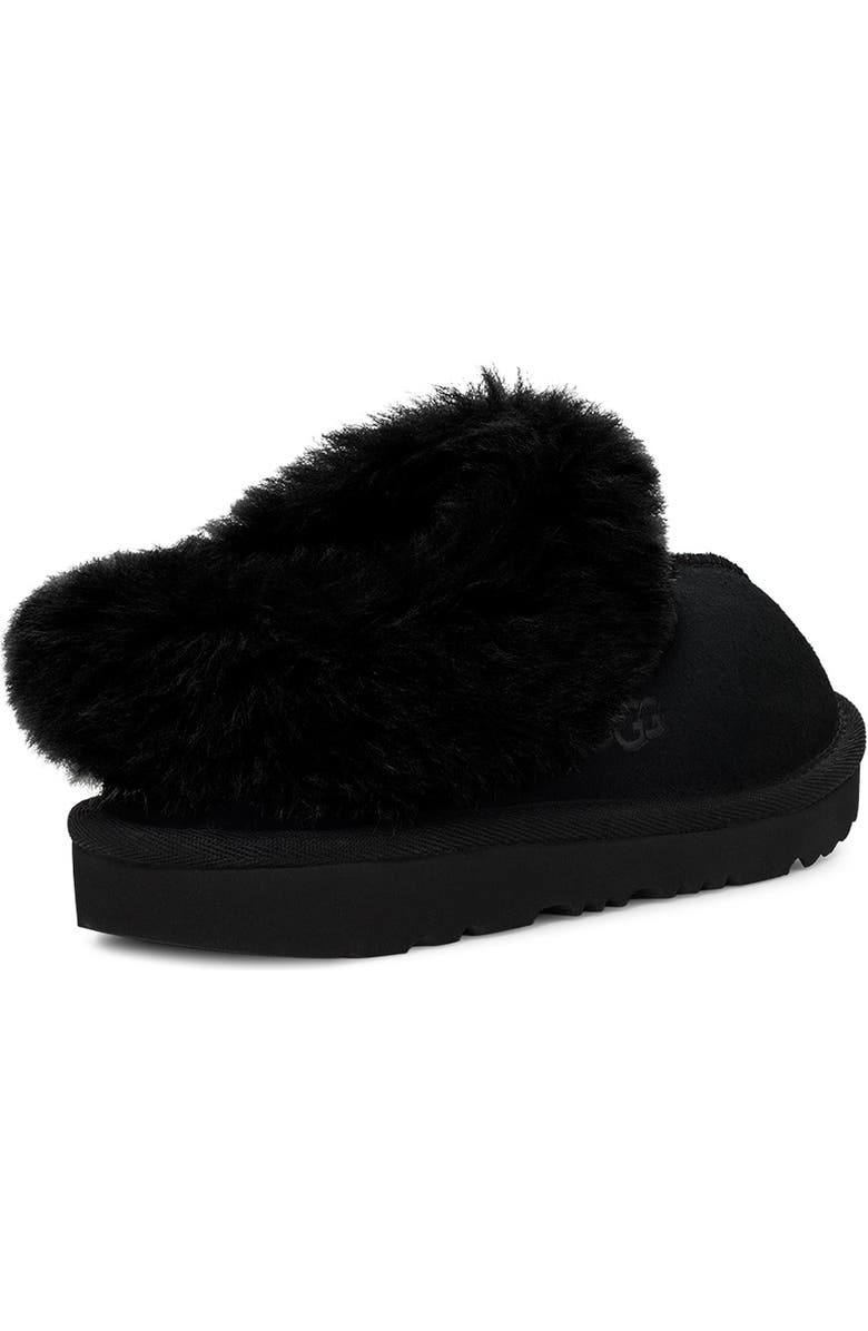 UGG<sup>®</sup> Kids' Moraene Genuine Sheepskin & Faux Fur Lined Slipper, Alternate, color,