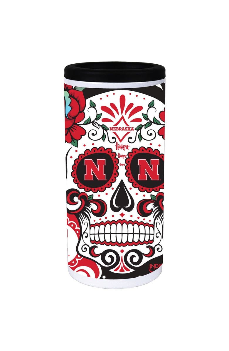 INDIGO FALLS Nebraska Huskers Dia Stainless Steel 12oz. Slim Can Cooler, Alternate, color, 