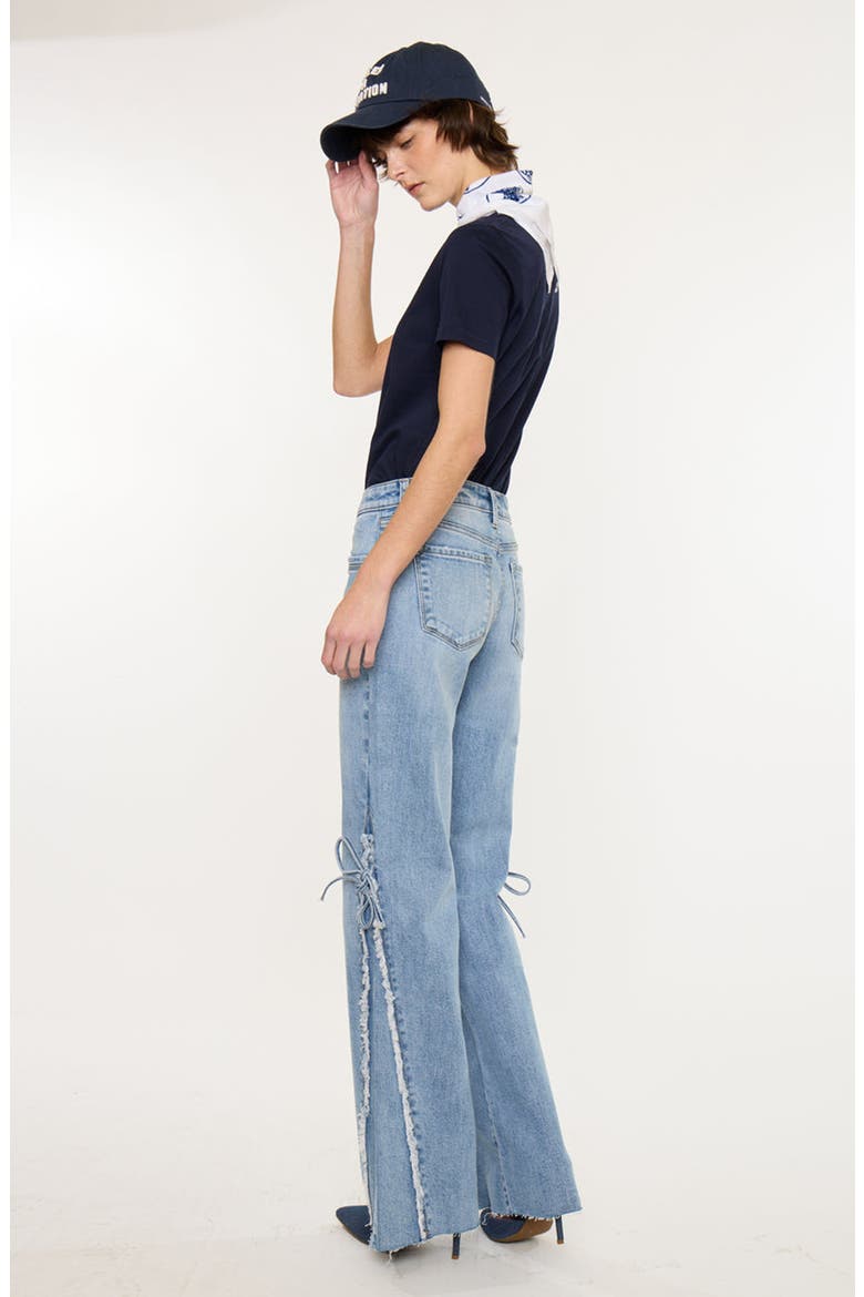 Verna Mid Rise Wide Flare Jeans, Alternate, color, Medium Wash