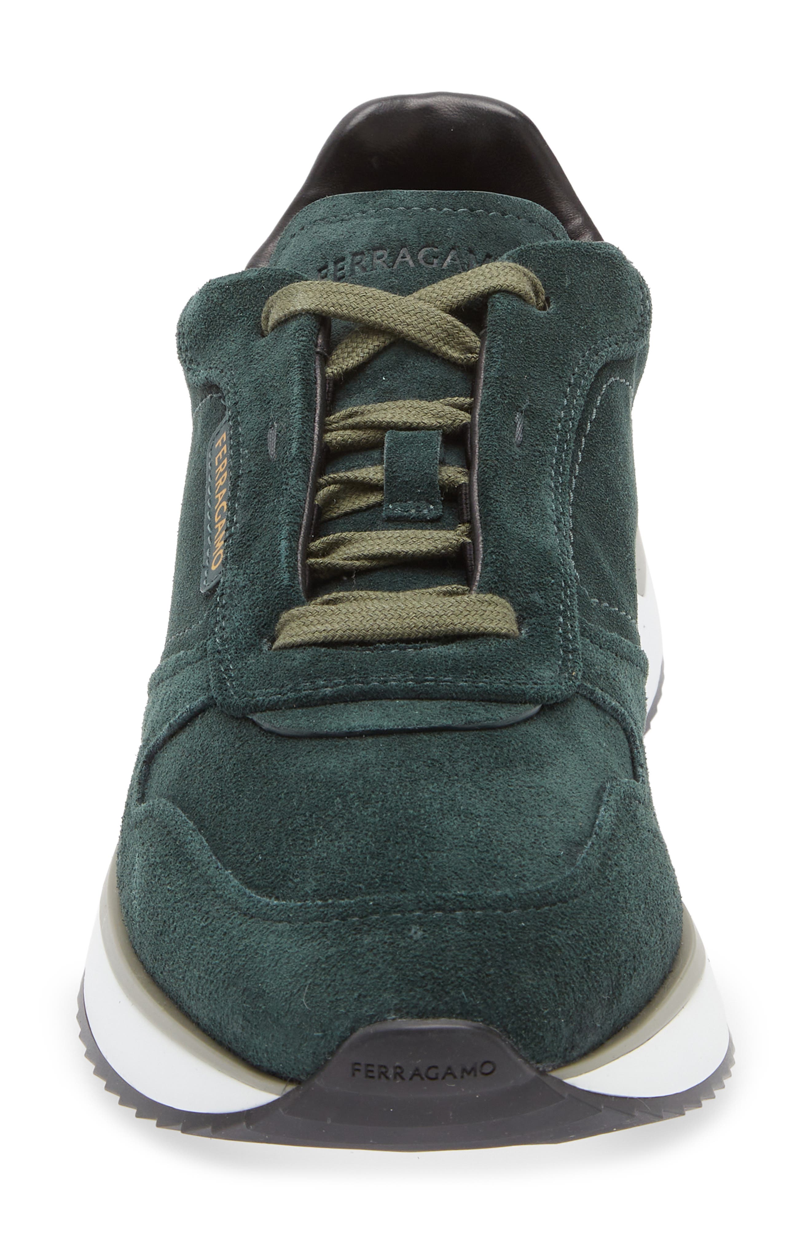 FERRAGAMO America Sneaker, Alternate, color, Moss Nero