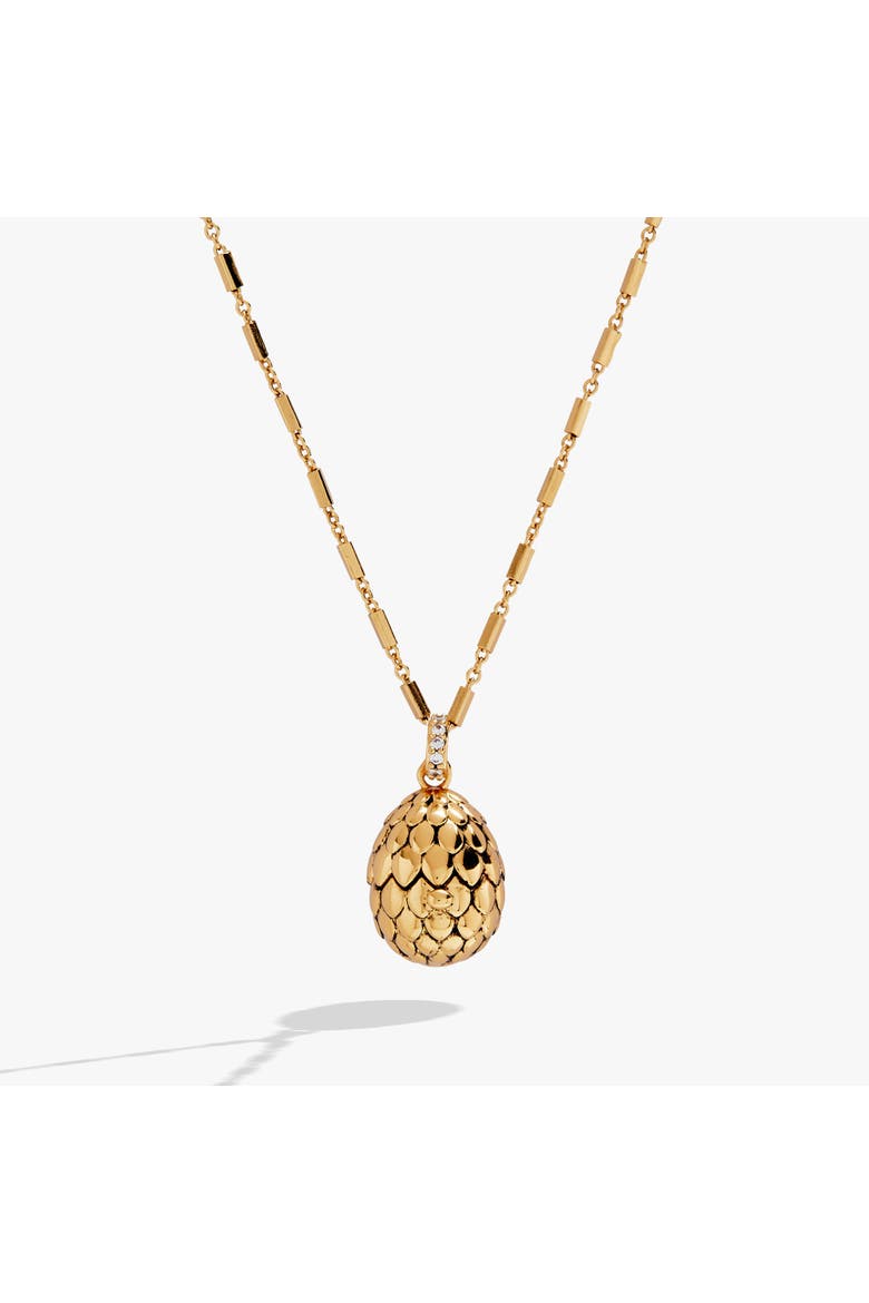 House of the Dragon Dragon Egg Locket Pendant, Main, color, Gold