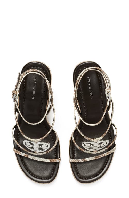 Tory Burch Capri Miller Snakeskin Embossed Wedge Sandal