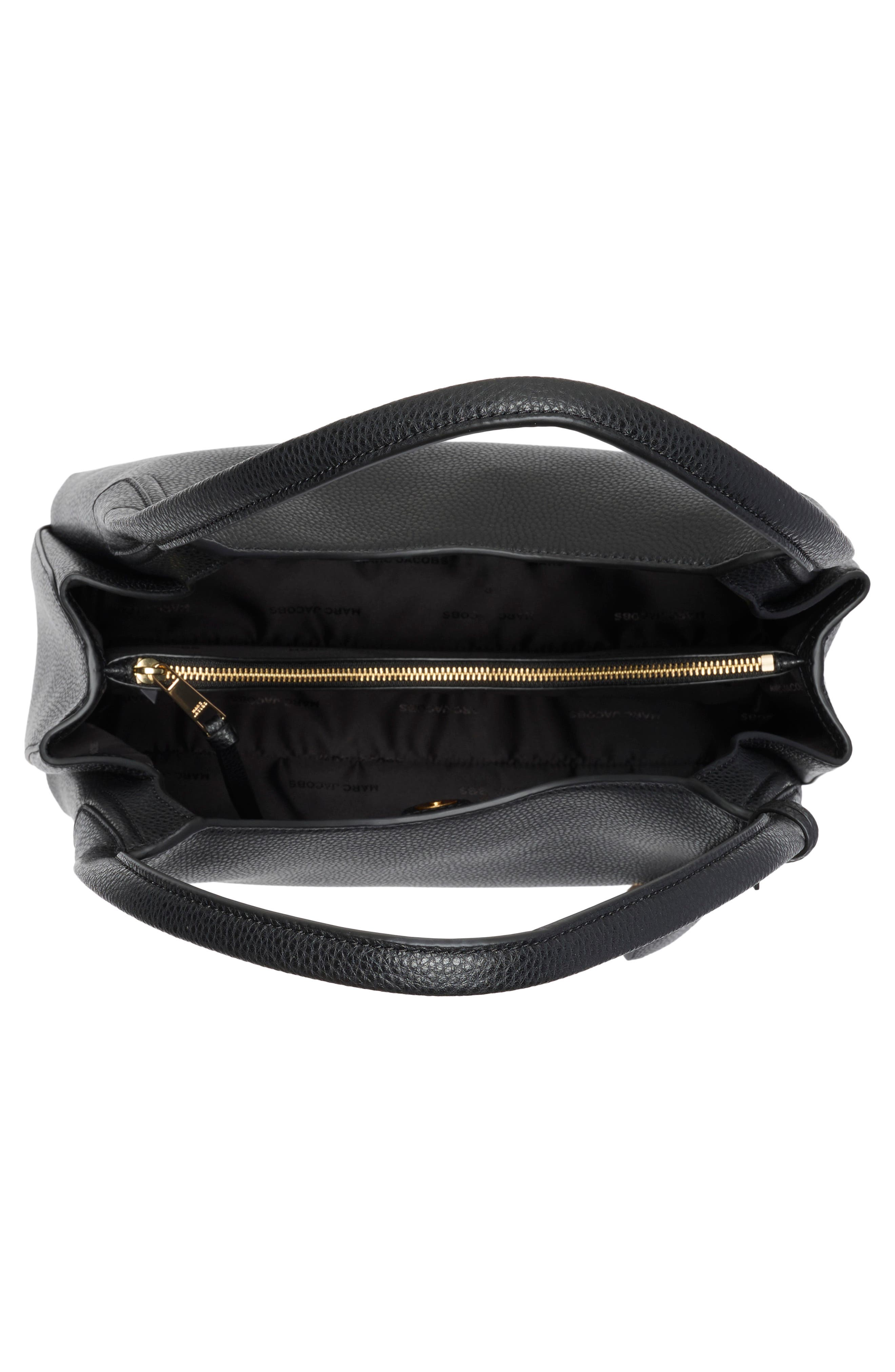 Driftwork Leather Hobo Bag, Alternate, color, BLACK