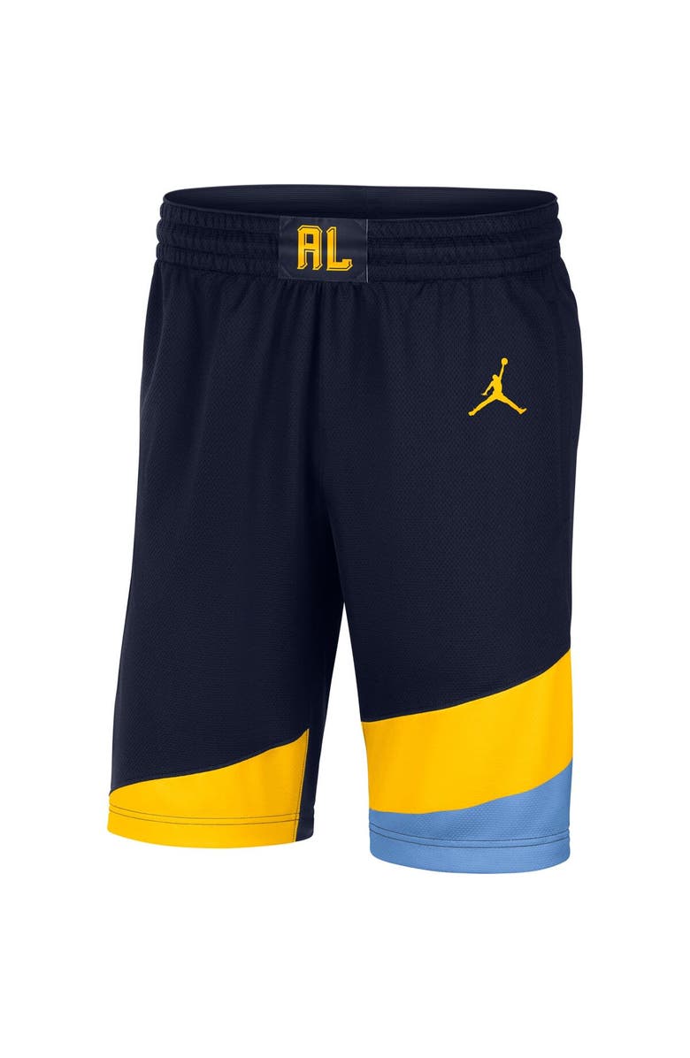Jordan Brand Men's Jordan Brand Navy Marquette Golden Eagles Replica Performance Basketball Shorts, Alternate, color, 