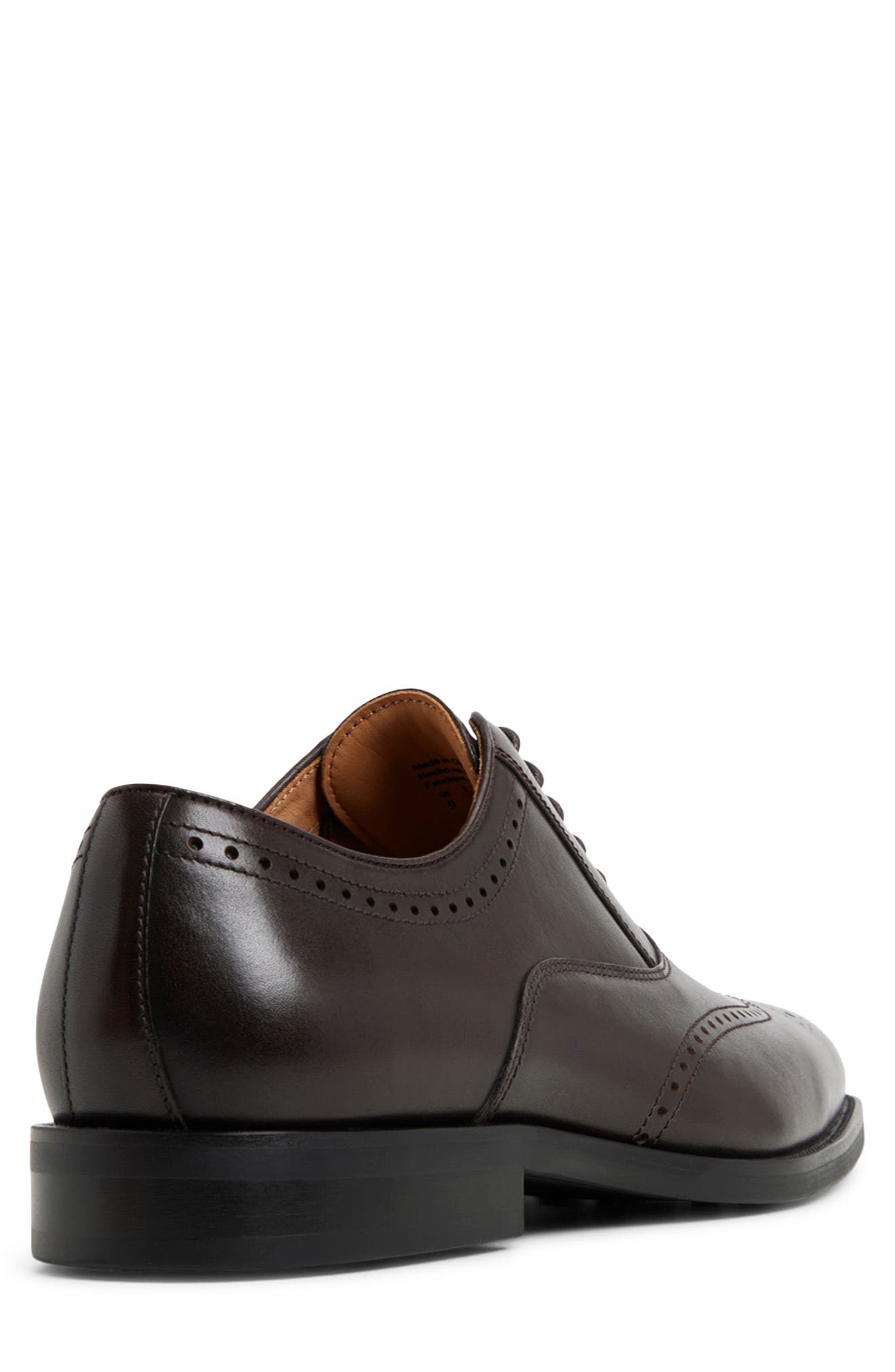Brooks Brothers Macarthur Wingtip Oxford, Alternate, color, Dark Brown