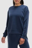 Peloton Washed Interlock Pintuck Crewneck