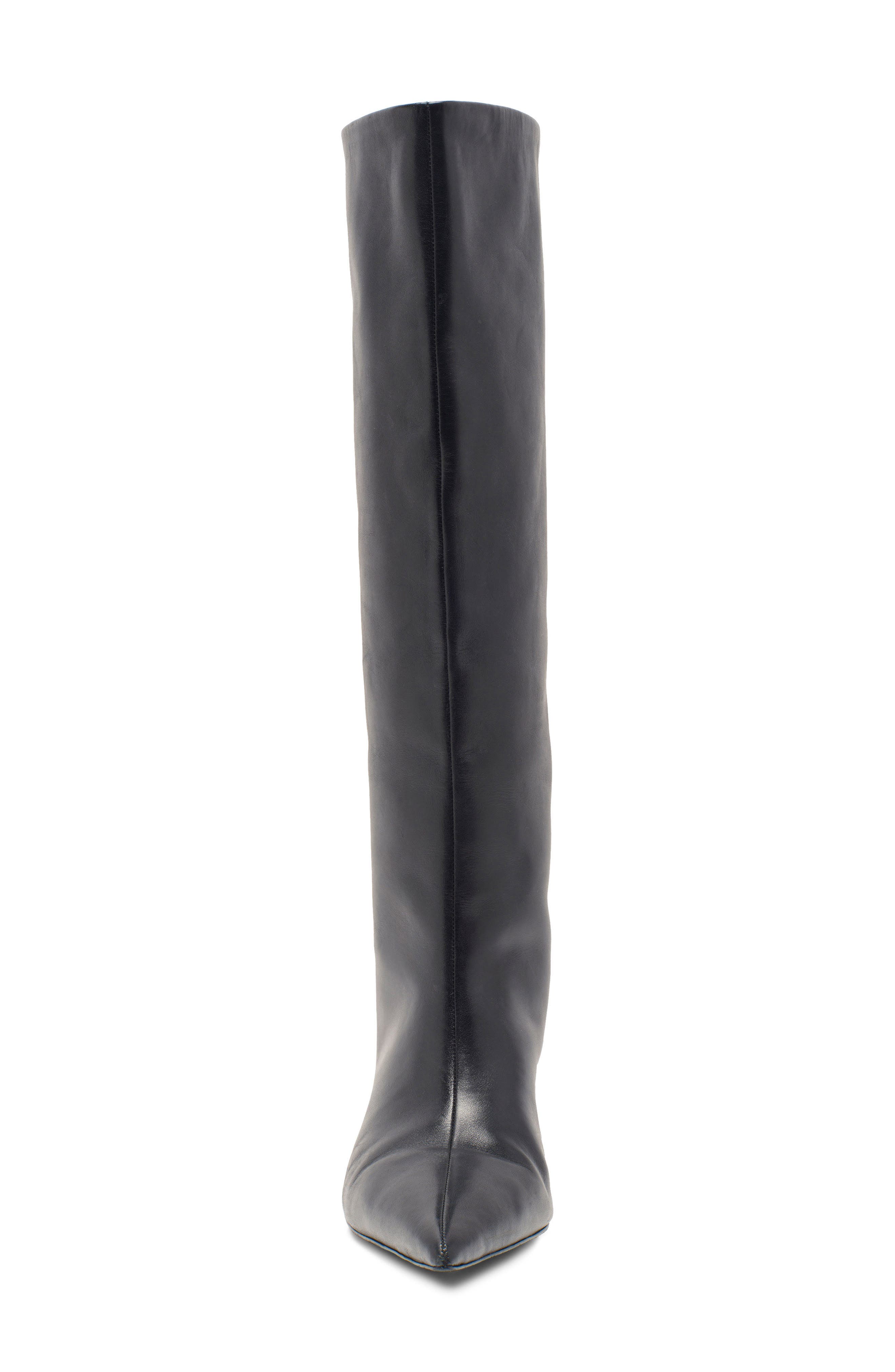 Free People Kiki Knee High Boot, Alternate, color, Black Leather
