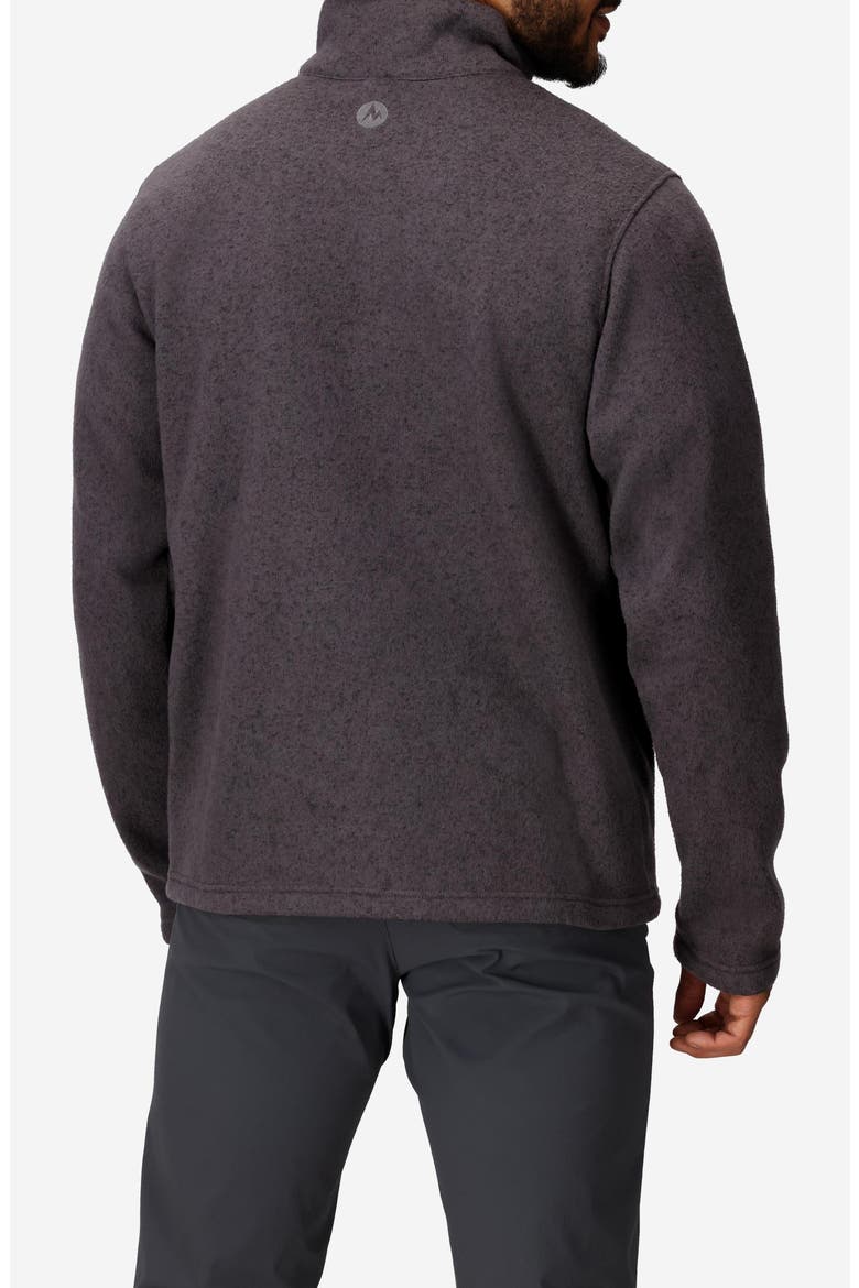 Drop Line Half Zip Fleece Jacket, Alternate, color, BLACK HEATHER