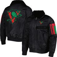 STARTER Men's Starter x Ty Mopkins Black Pittsburgh Penguins Black History Month Varsity Full-Zip Jacket