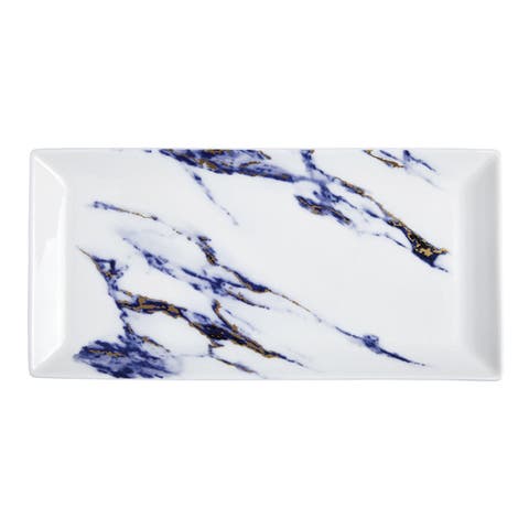 Marble Azure 13 Inch Sandwich/ Cake Tray