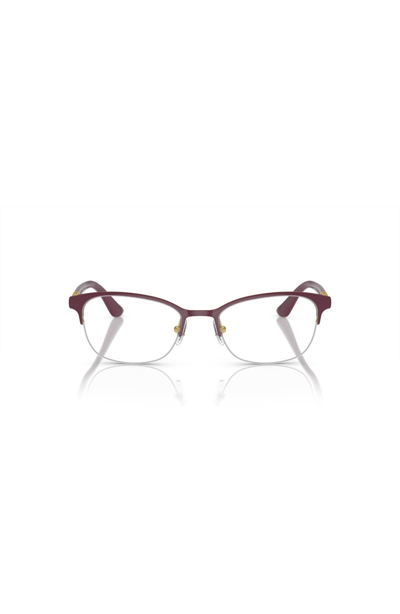 Vogue Eyewear 53mm Rectangle optical glasses, Alternate, color, Violet
