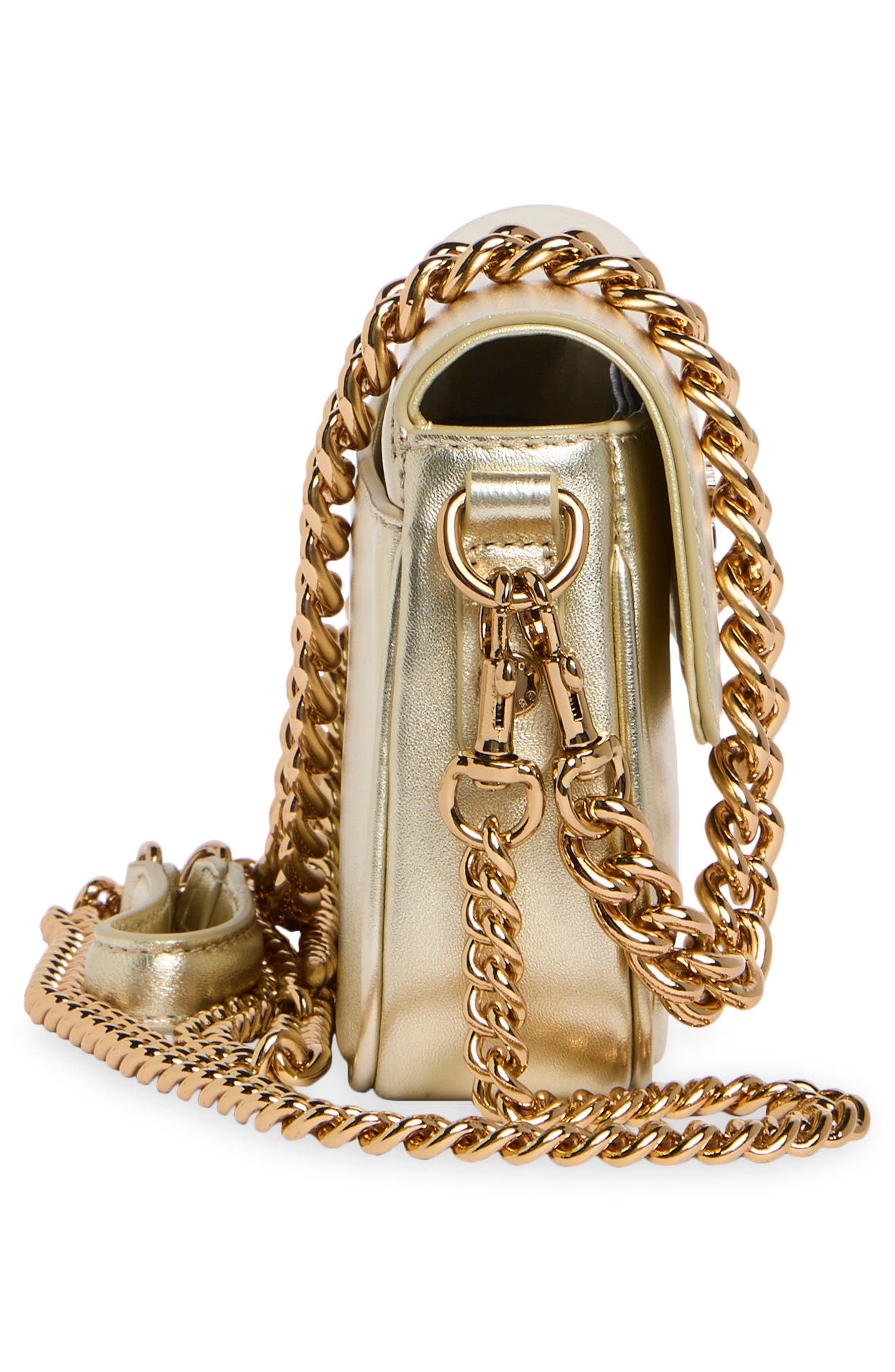 Small Highgate Leather Camera Bag, Alternate, color, GOLD