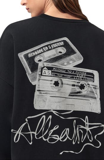 Reel Lila Logo Cotton Graphic Sweatshirt