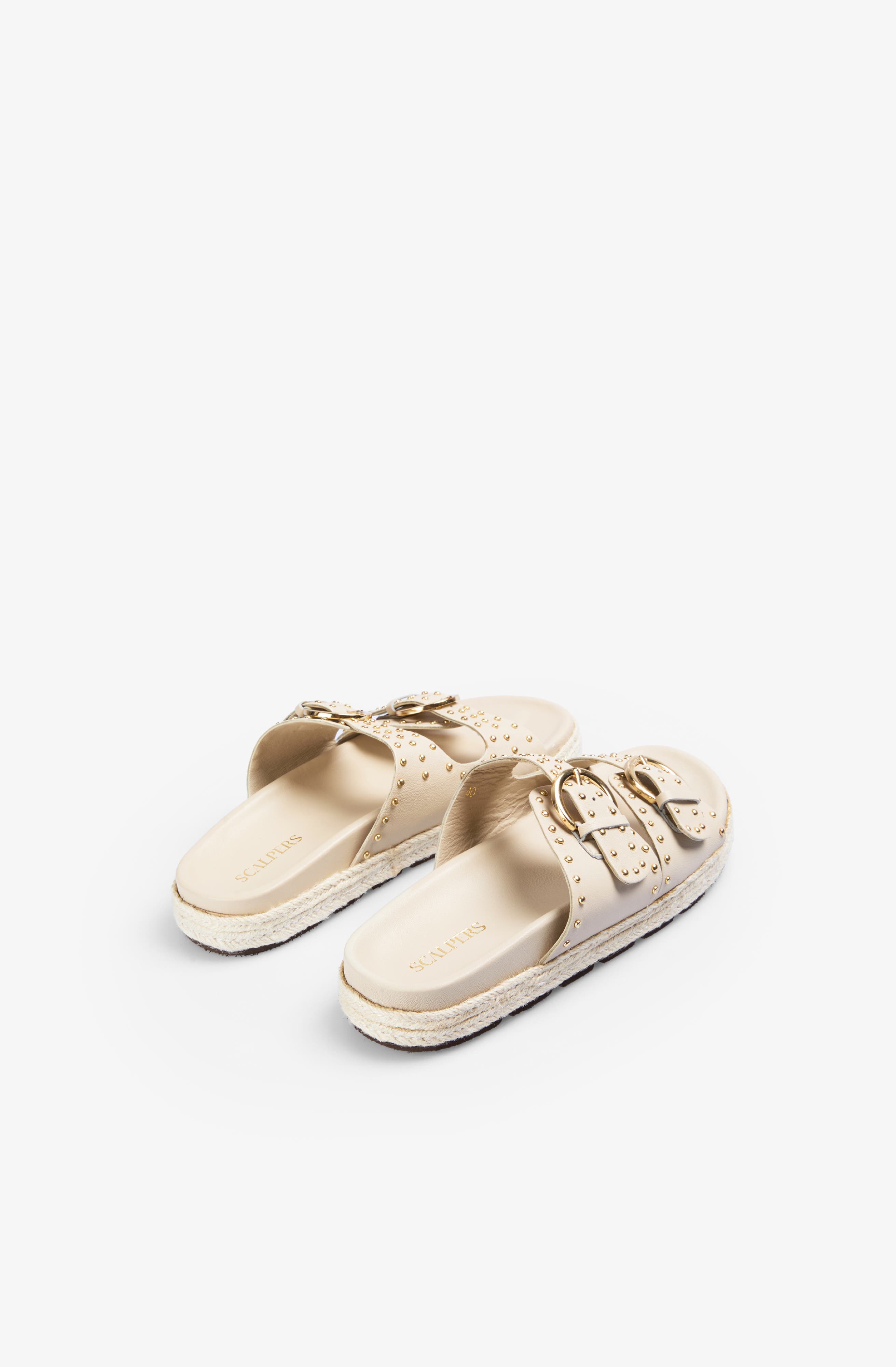 Scalpers Bio Studs Sandal, Alternate, color, Offwhite