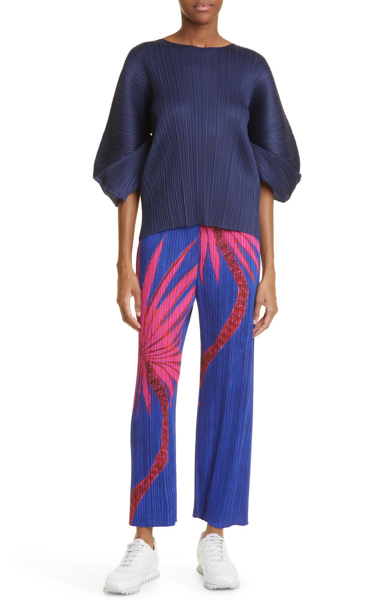 Pleats Please Issey Miyake Monthly Colors August Pleated Top, Alternate, color, 