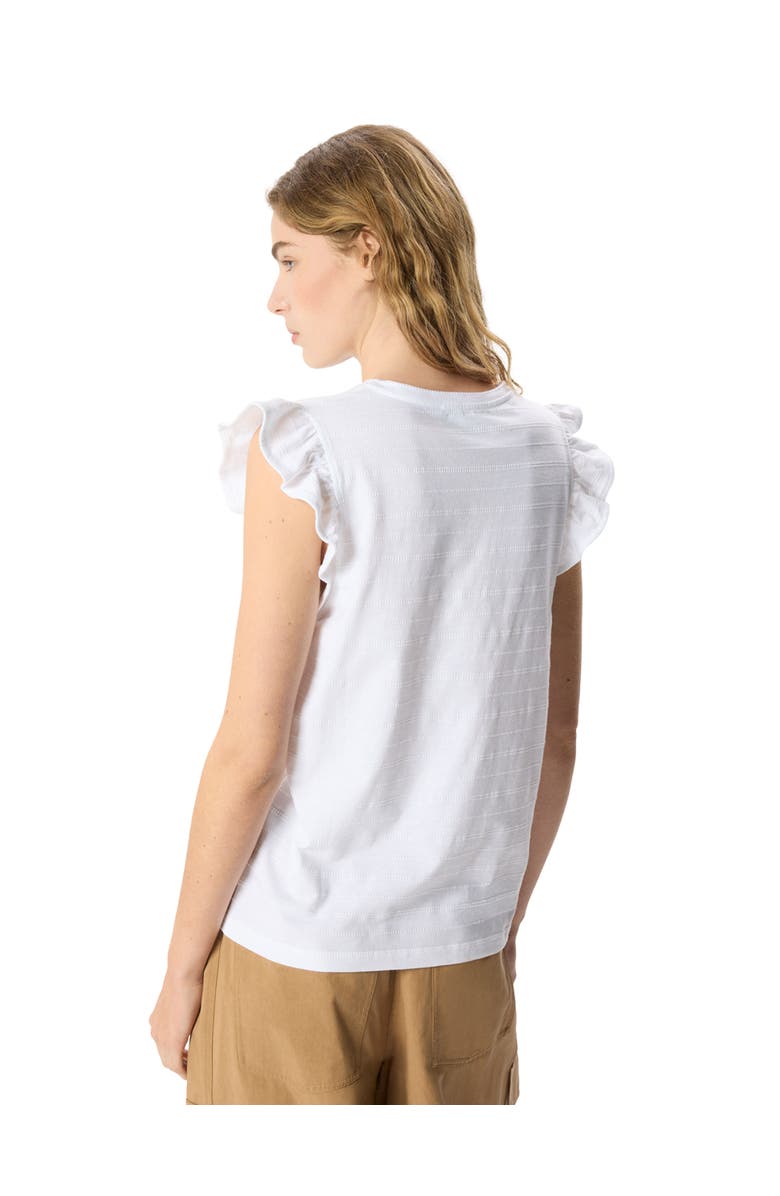 22454328 Frill Sleeve Broderie Top, Alternate, color, White