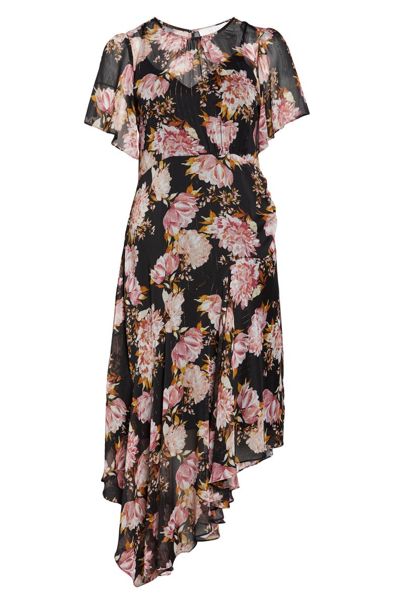 ASTR the Label Floral Print Dress, Alternate, color, 