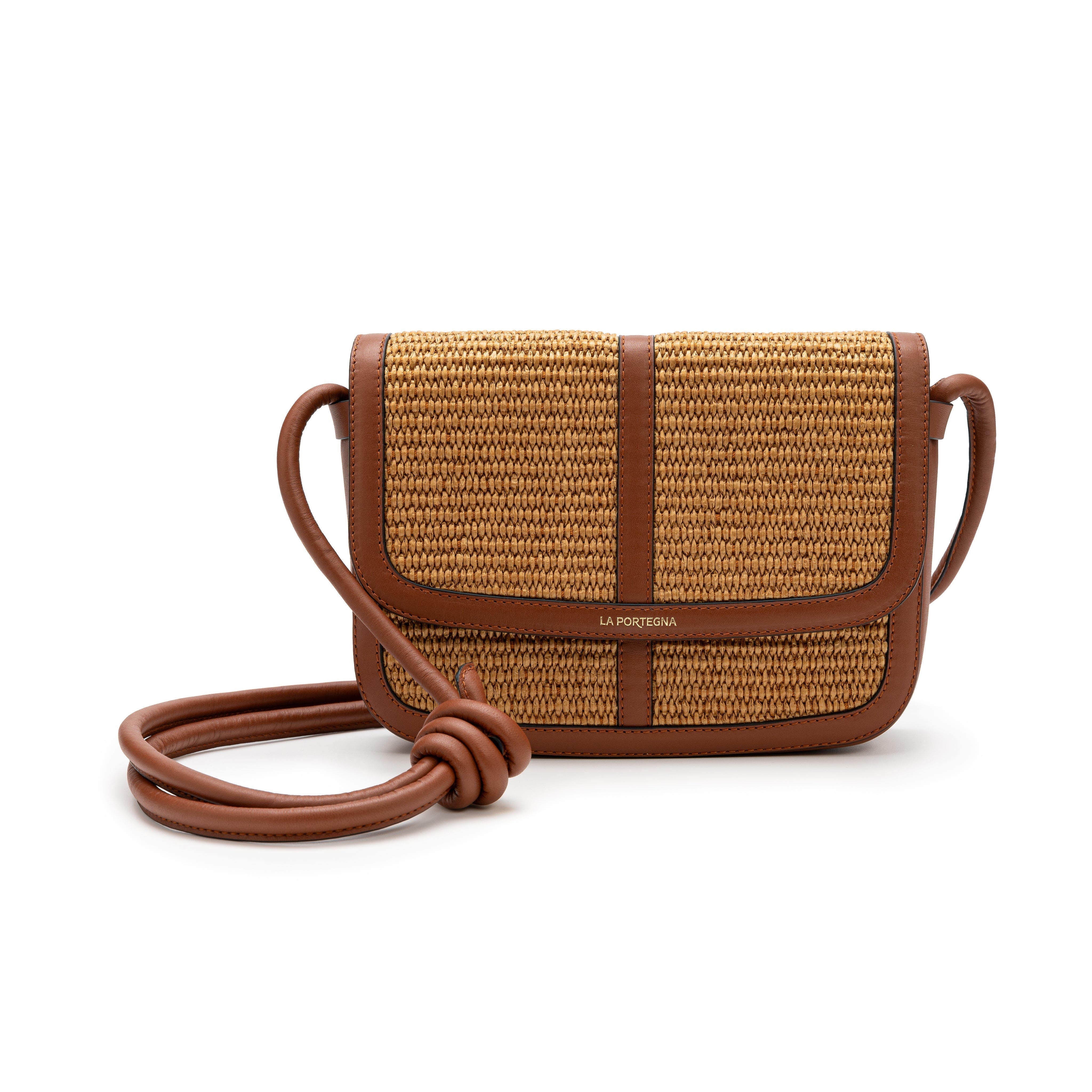 Lucía Jute Bag With Leather Details, Alternate, color, Light Brown