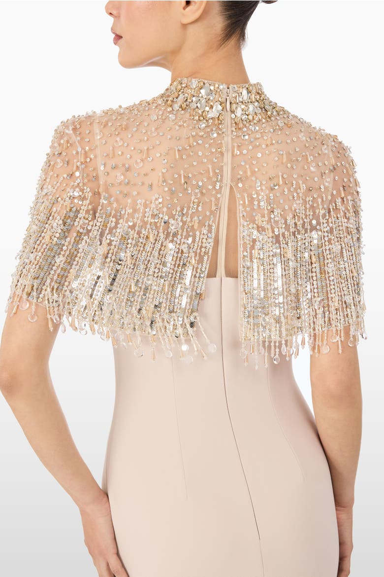 Livia Beaded-Embellishment Maxi Dress, Alternate, color, Moonstone
