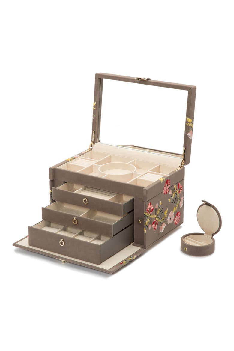 Zoe Large Jewelry Box, Alternate, color, MINK