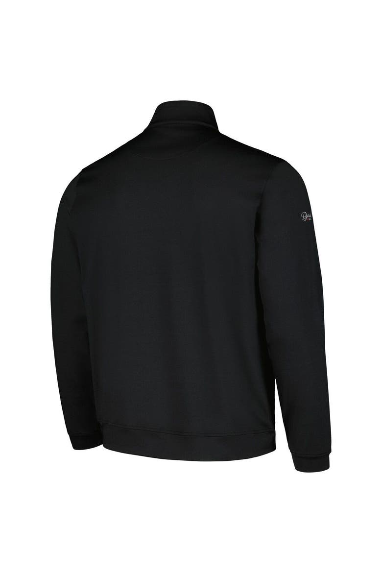 Men's Barstool Golf Black TOUR Championship Quarter-Zip Top, Alternate, color, Black