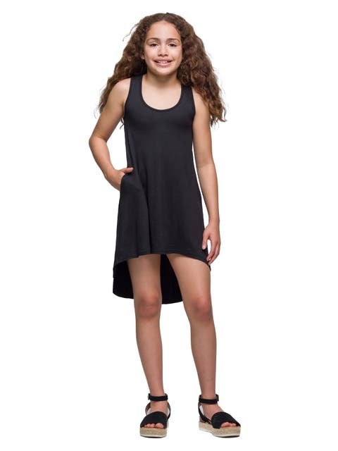 High Low Sleeveless Pocket Dress