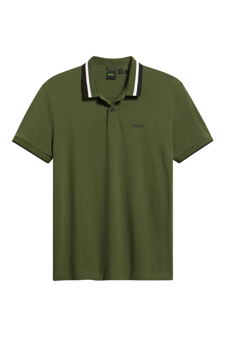 Paddy Tipped Cotton Polo, Alternate, color, OPEN GREEN