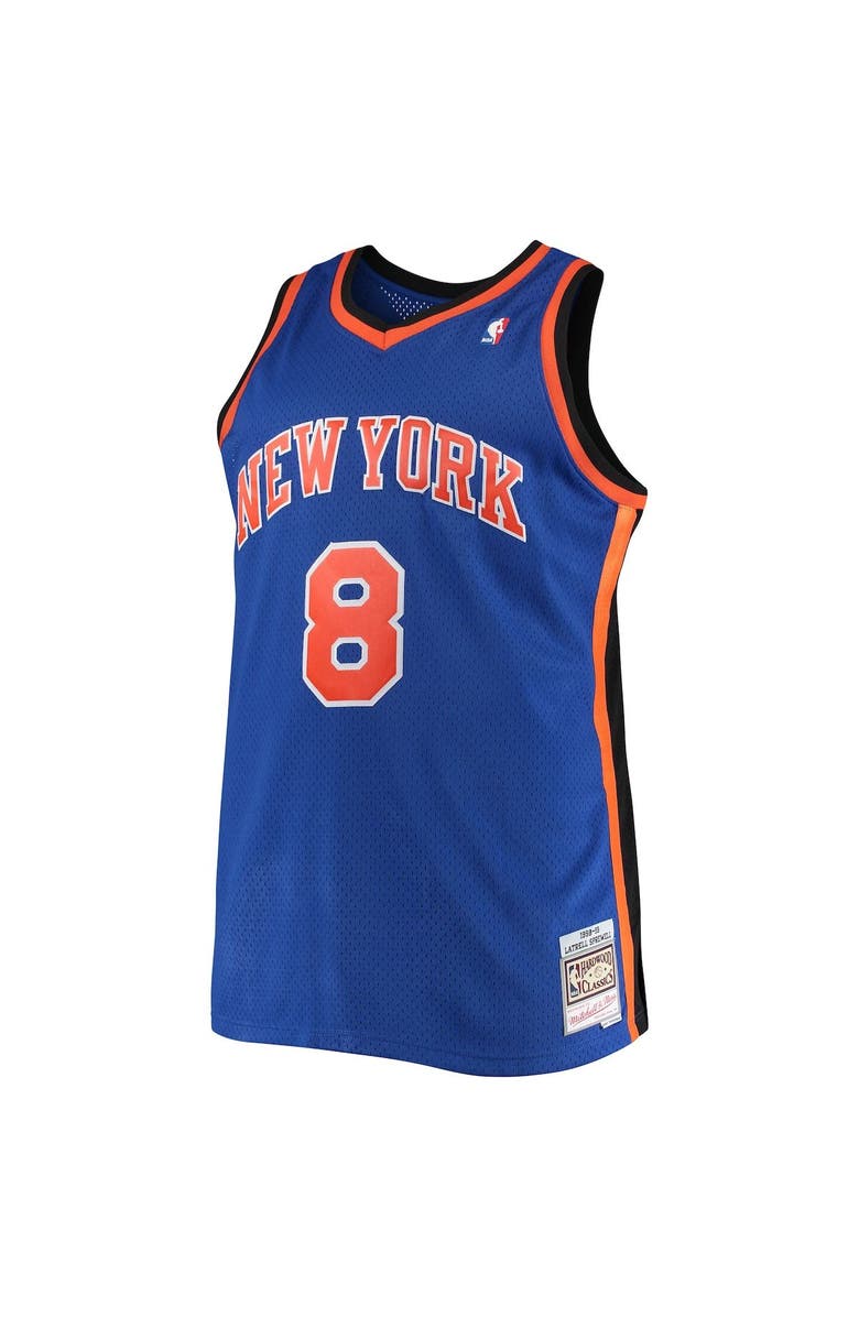 Mitchell & Ness Men's Mitchell & Ness Latrell Sprewell Blue New York Knicks Big & Tall Hardwood Classics Jersey, Alternate, color, 