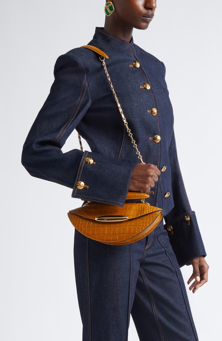 Zimmermann Wavelength Top Handle Bag, Alternate, color, Mustard