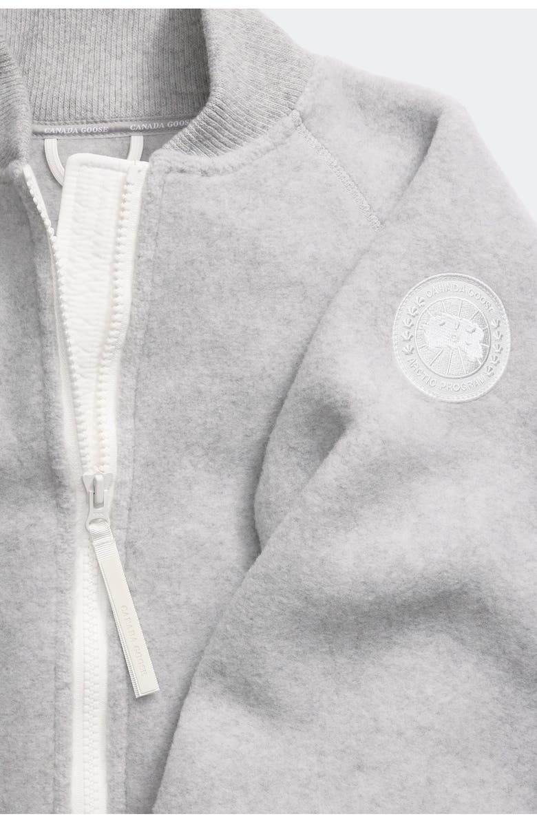 Canada Goose Sierra Fleece Bomber Jacket, Alternate, color, Silver Birch Heather