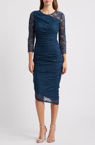 Vince Camuto Long Sleeve Lace Body-Con Dress