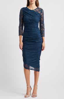 Vince Camuto Long Sleeve Lace Body-Con Dress